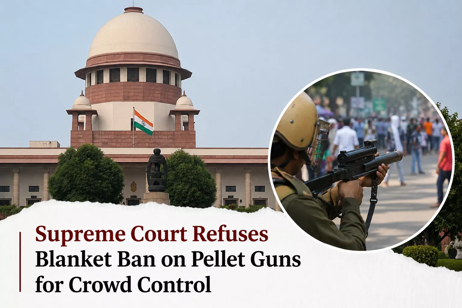 Supreme Court Refuses Blanket Ban on Pellet Guns for Crowd Control